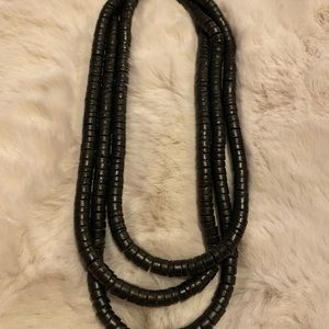 Black stone necklace